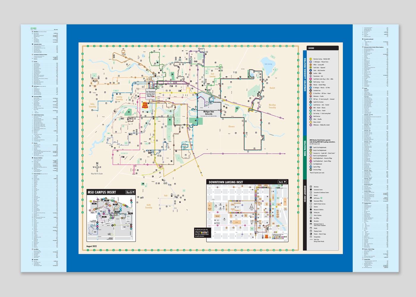 Backlit Map Template