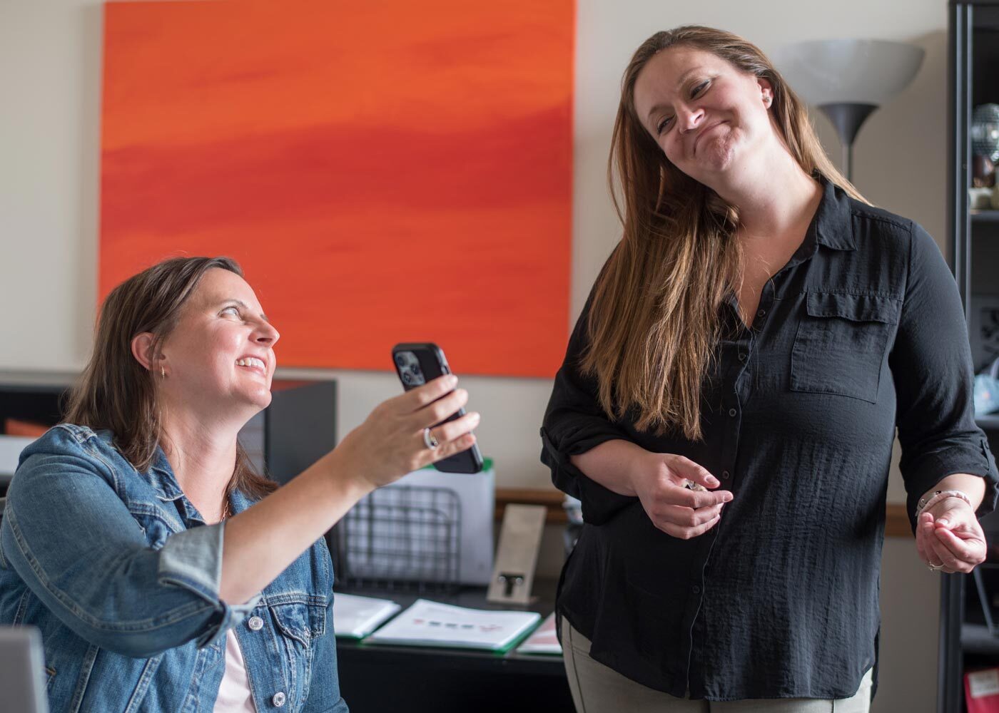 Carrie and Martha collaborating on CATA map updates