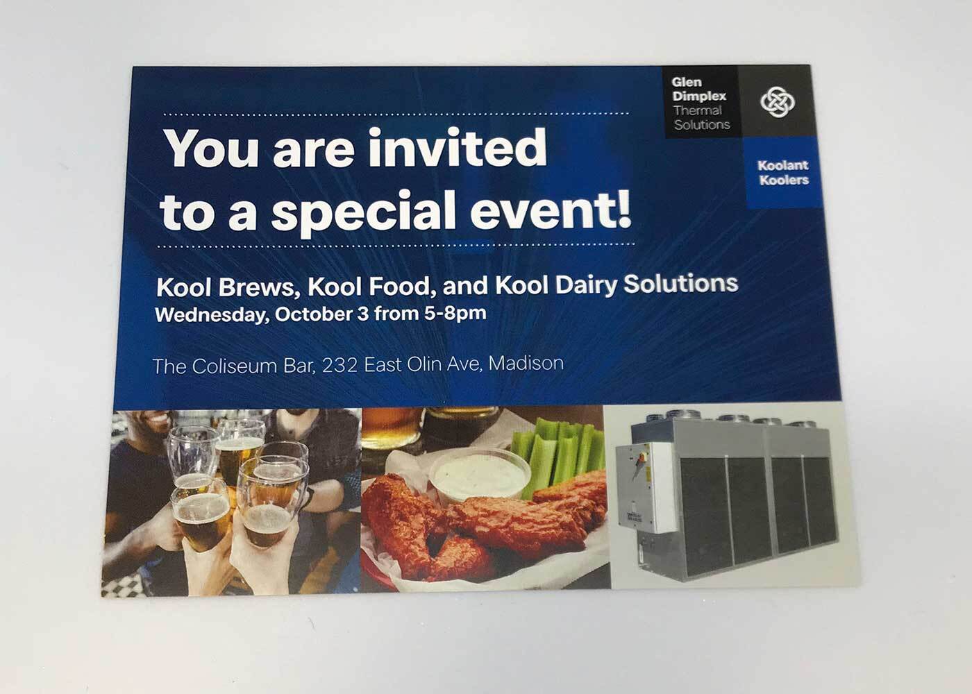 Glen Dimplex Thermal Solutions event invitation