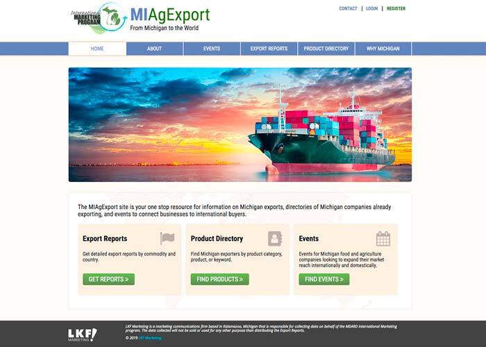 MDARD MIAgExport Website