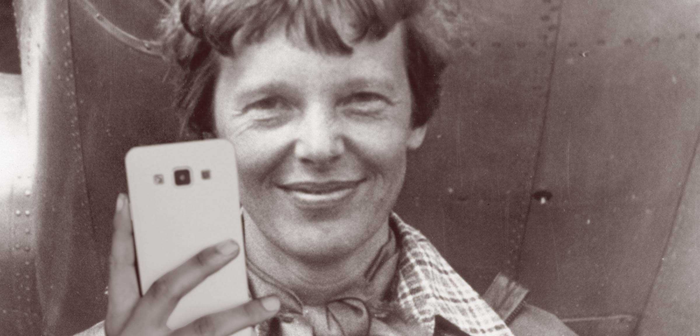 Amelia Earhart Selfie