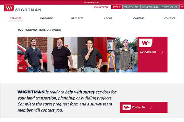 Wightman website staff gallery page
