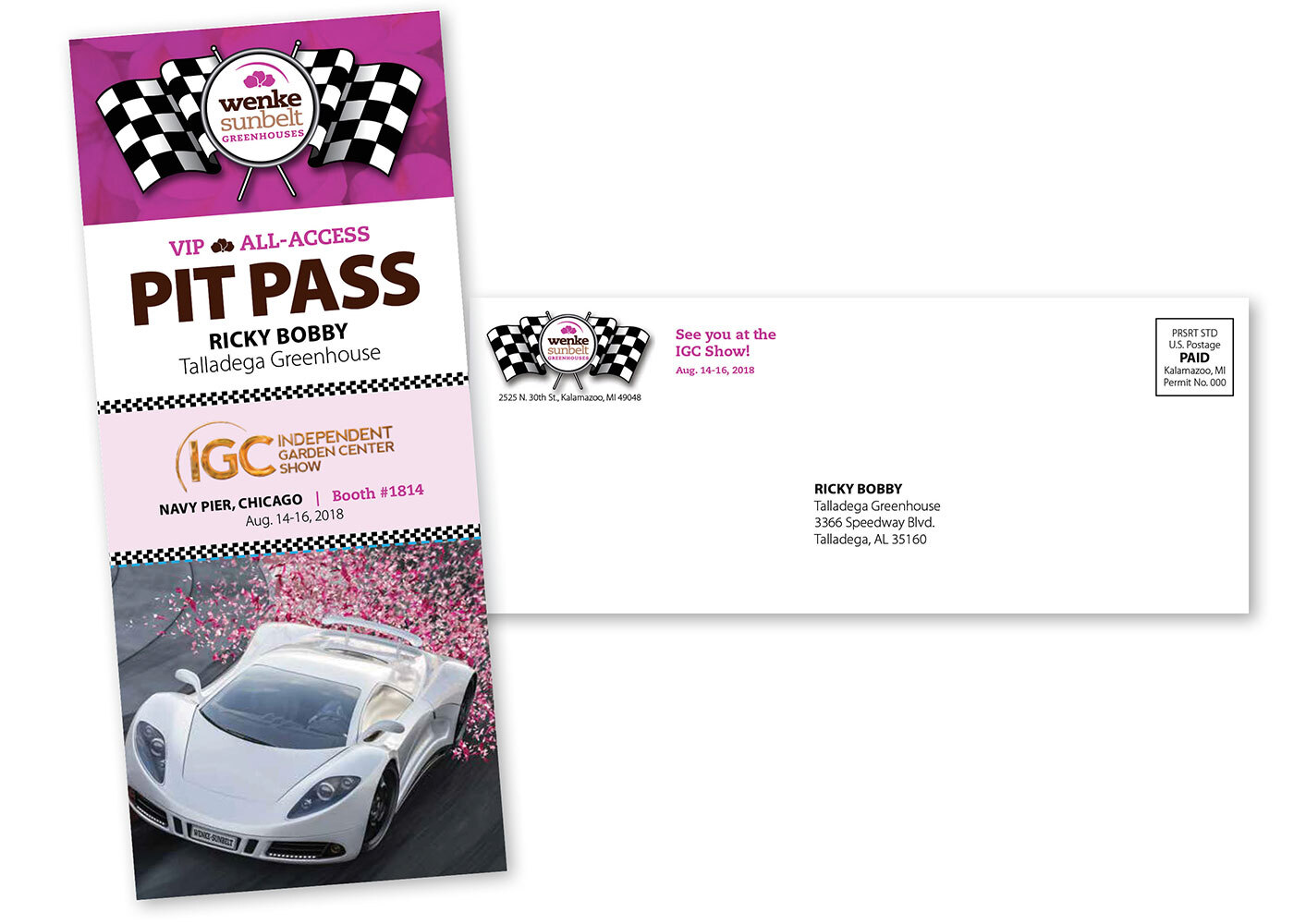 Wenke Greenhouses direct mailer